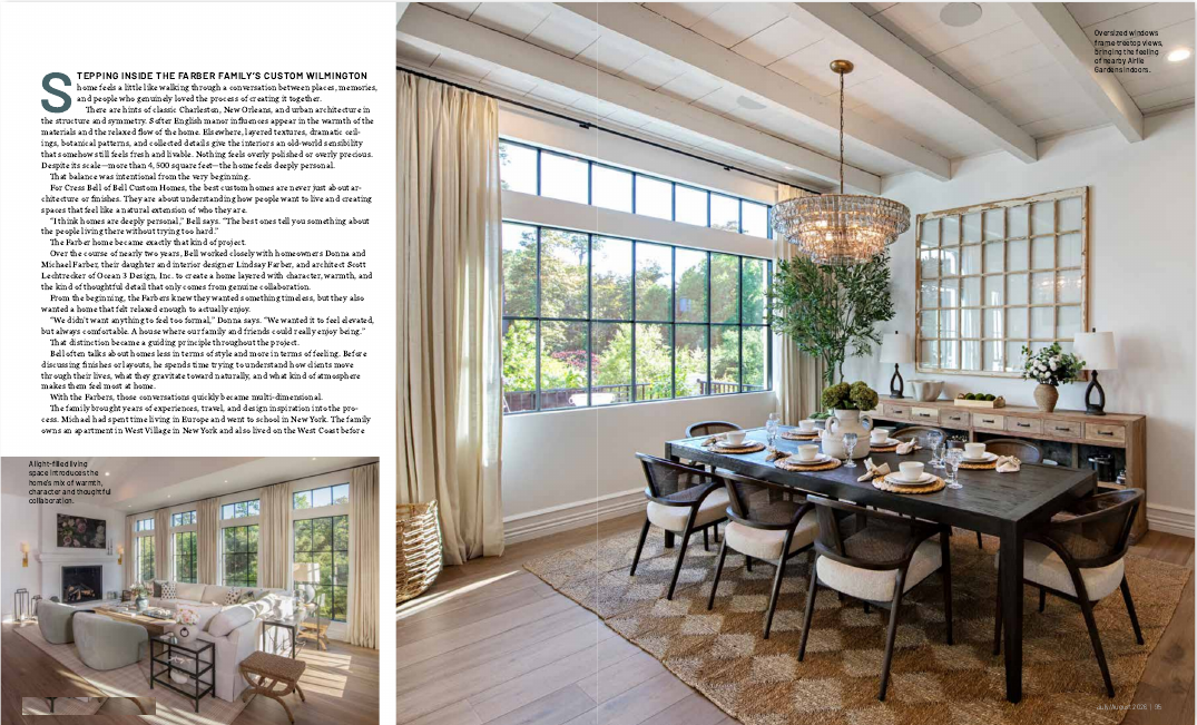 Wilmington Magazine feature — page 2 spread